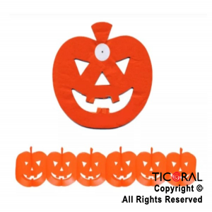 GUIRNALDA CALABAZA HALLOWEEN X 1